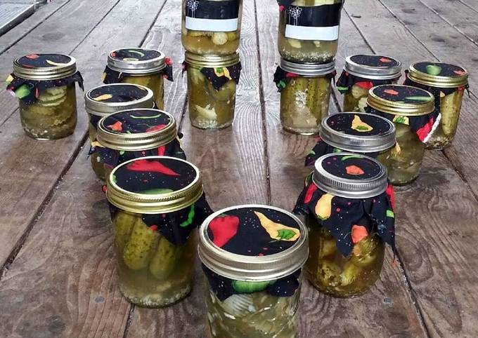 Easiest Way to Prepare Jamie Oliver Hot bathed dill pickles 24hr