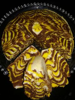 Foto resep Bolu Kukus Motif Harimau