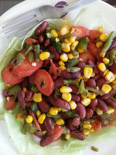 A picture of Red bean Veggie Salad.