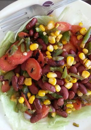 A picture of Red bean Veggie Salad.