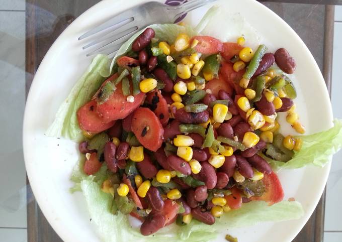 How to Make Any-night-of-the-week Red bean Veggie Salad