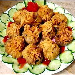 A picture of Chicken keema Chess potli.