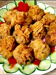 A picture of Chicken keema Chess potli.