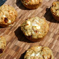 A picture of Sophie's feta, sundried tomato and pesto muffins.