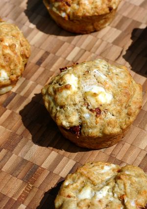 A picture of Sophie's feta, sundried tomato and pesto muffins.