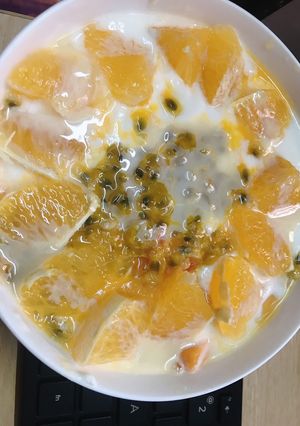 Hình của món Sữa chua cam chanh dây.