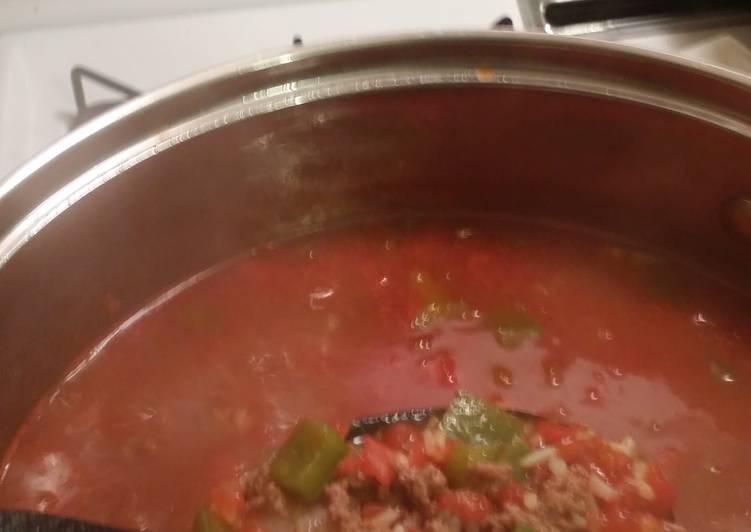 My Fav! Stuffed Pepper Soup!