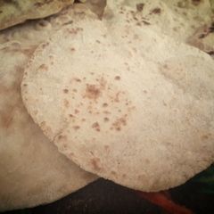 A picture of Arabic bread.