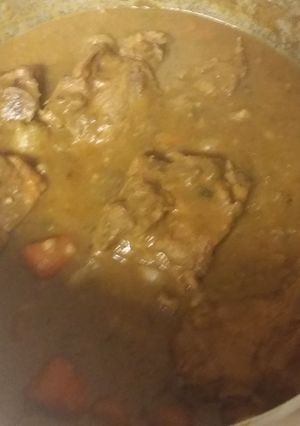 A picture of Neckbone stew.