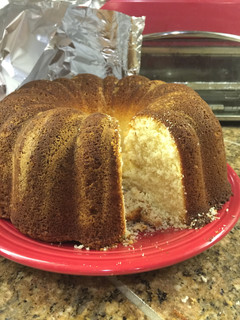 A picture of Margaret's Pound Cake.