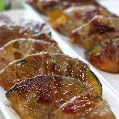 Kabocha Squash & Pork Belly Meat Rolls A picture of Kabocha Squash & Pork Belly Meat Rolls.