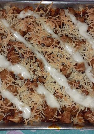 Foto resep Cheese bolognese baked rice with beef n chicken