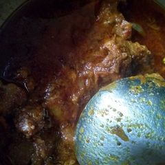 A picture of Mutton curry.