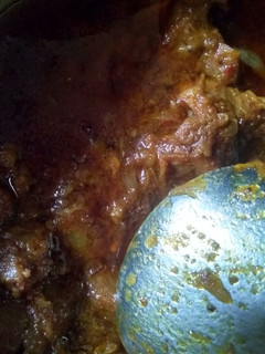 A picture of Mutton curry.