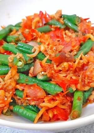 Foto resep Sambal teri kacang panjang