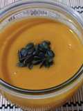Crema de calabaza con zanahoria y coco (freidora de aire)