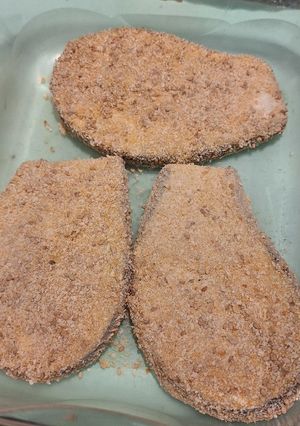 Una foto de Milanesa de Berenjena