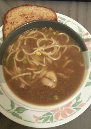 A picture of Chicken soup.