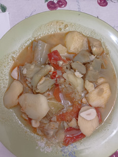 Una foto de Alcachofas con patatas