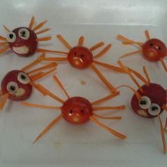 A picture of Ladybirds Halloween Vegetables.
