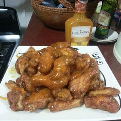 A picture of PassionFruit/Mustard BBQ Wings.