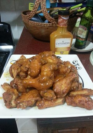 A picture of PassionFruit/Mustard BBQ Wings.