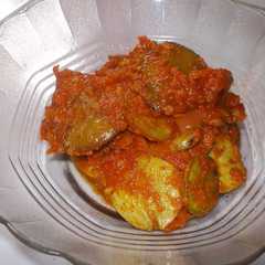 A picture of Sambal Jengkol.