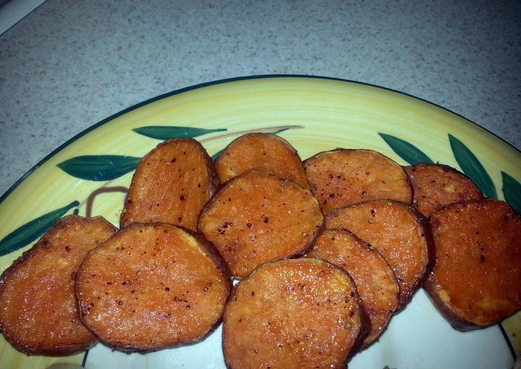 How To Make  Prepare Baked Sweet potato chips Tasty