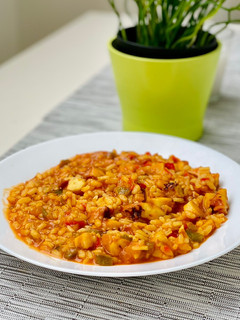 Una foto de Arroz con pulpo 🐙