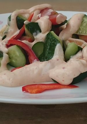 A picture of Kimchi Flavoured Mayonnaise Dressing.