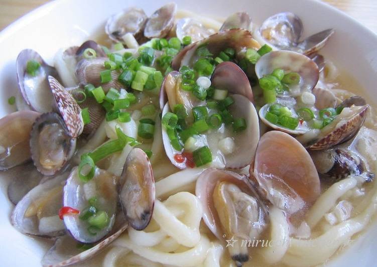 Steps to Prepare Any-night-of-the-week Udon noodles alle Vongole