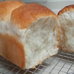 A picture of Milky Loaf Bread Baked in a Pound Cake Mold.