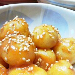 A picture of Cooked with a Pressure Cooker: Fresh Potatoes with Sweet Miso.