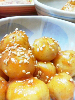 A picture of Cooked with a Pressure Cooker: Fresh Potatoes with Sweet Miso.