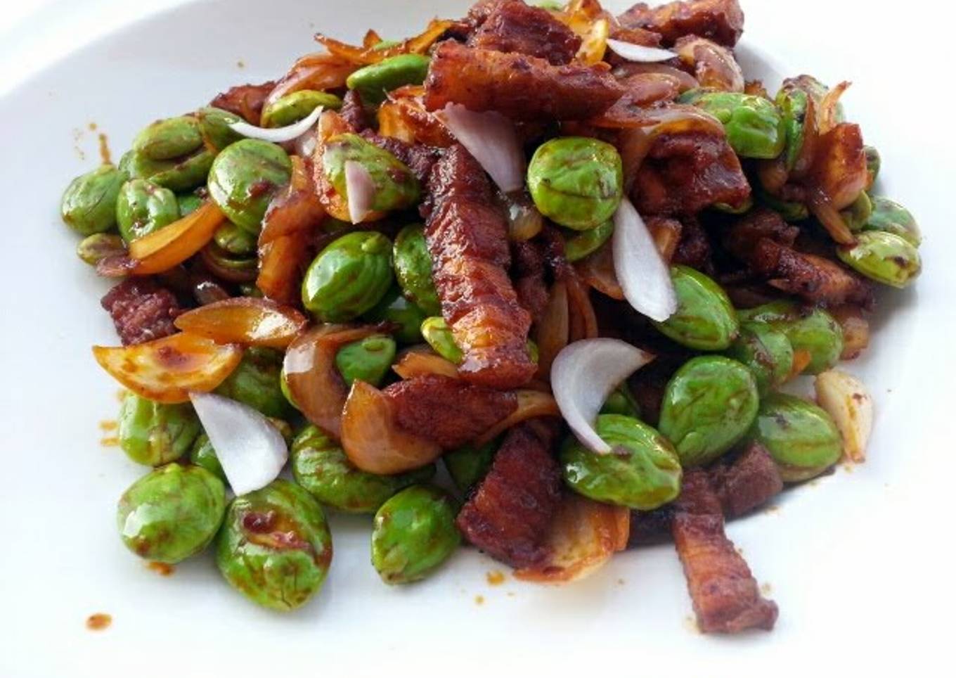 Spicy Pork And Petai / PARKIA SPECIOSA