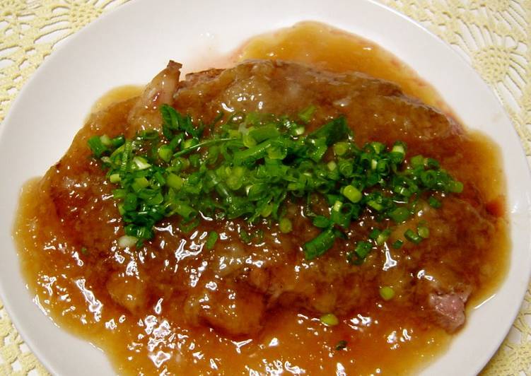 Pork Loin with Piping Hot & Thick Daikon Radish Sauce