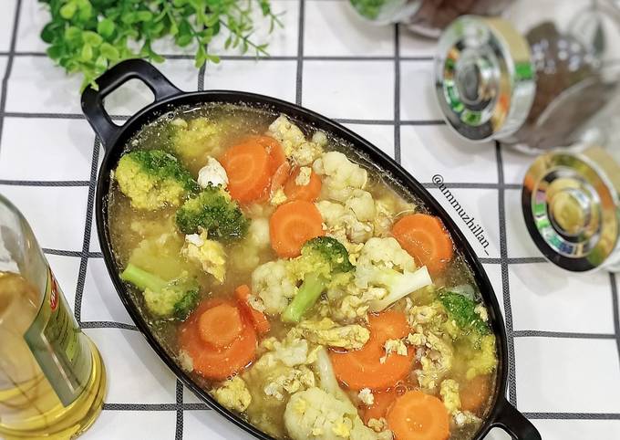 Anti Ribet, Membuat Sup Sayur Telur Orak-arik, Simpel dan Sehat Ekonomis