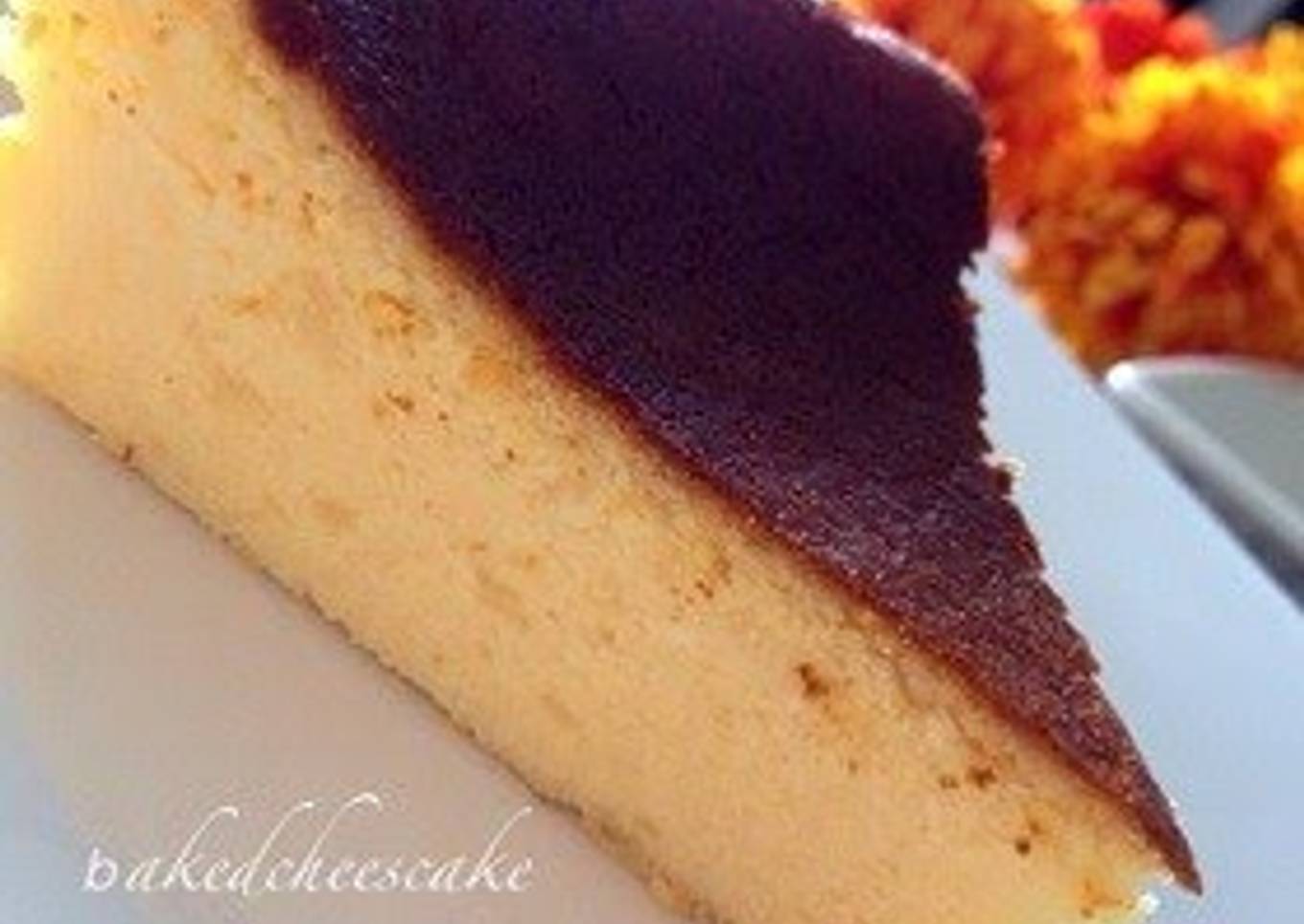 Baked Cheesecake Made with Strained Yogurt