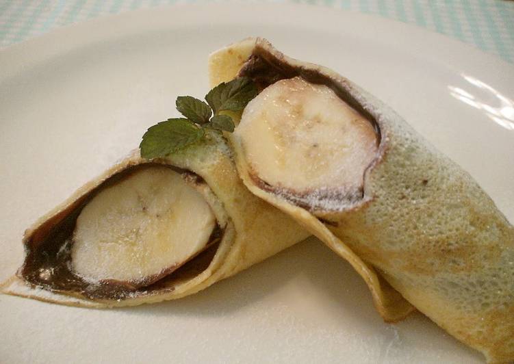 Simple Way to Make Speedy Delicious Chocolate Banana Crepe