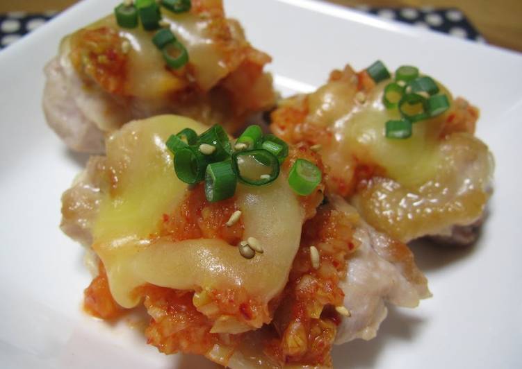Recipe of Favorite Juicy Kimchi Cheese Chicken