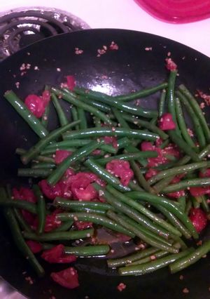 A picture of Venetian green beans.