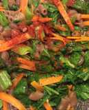 Mì ống lứt xào chay