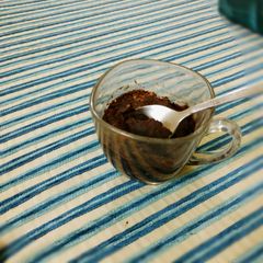 A picture of Eggless Chocolate & PB Mug Cake.