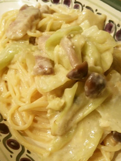 A picture of Creamy Miso Spring Cabbage Pasta.