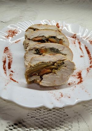 Una foto de Pollo arrollado