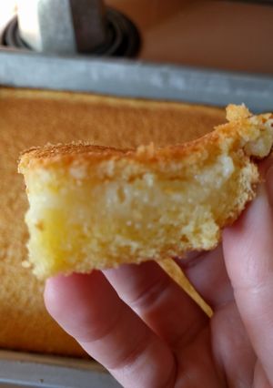 A picture of Corn meal (fubá) cake.