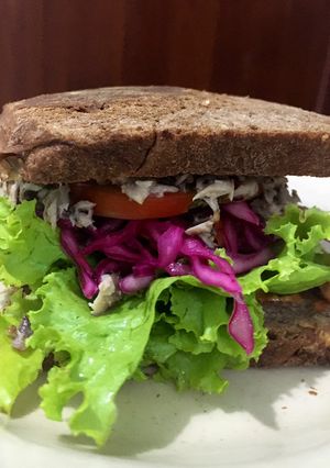 Hình của món Sandwich eat clean.
