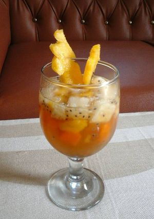 Foto resep es buah teh