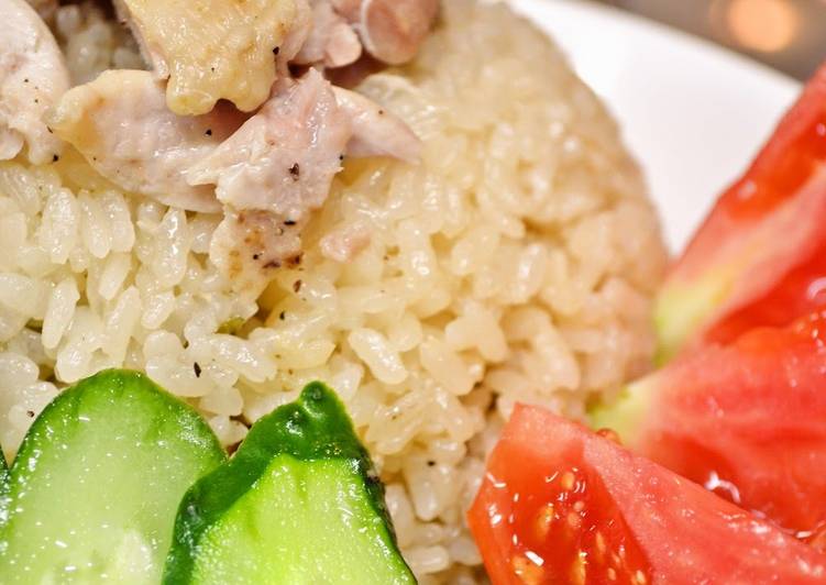 Steps to Make Super Quick Homemade Foolproof Chicken Rice in a Rice Cooker