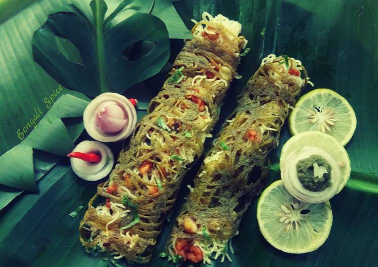 Recipe: Tasty Maggi Spicy Net-Roll ♥